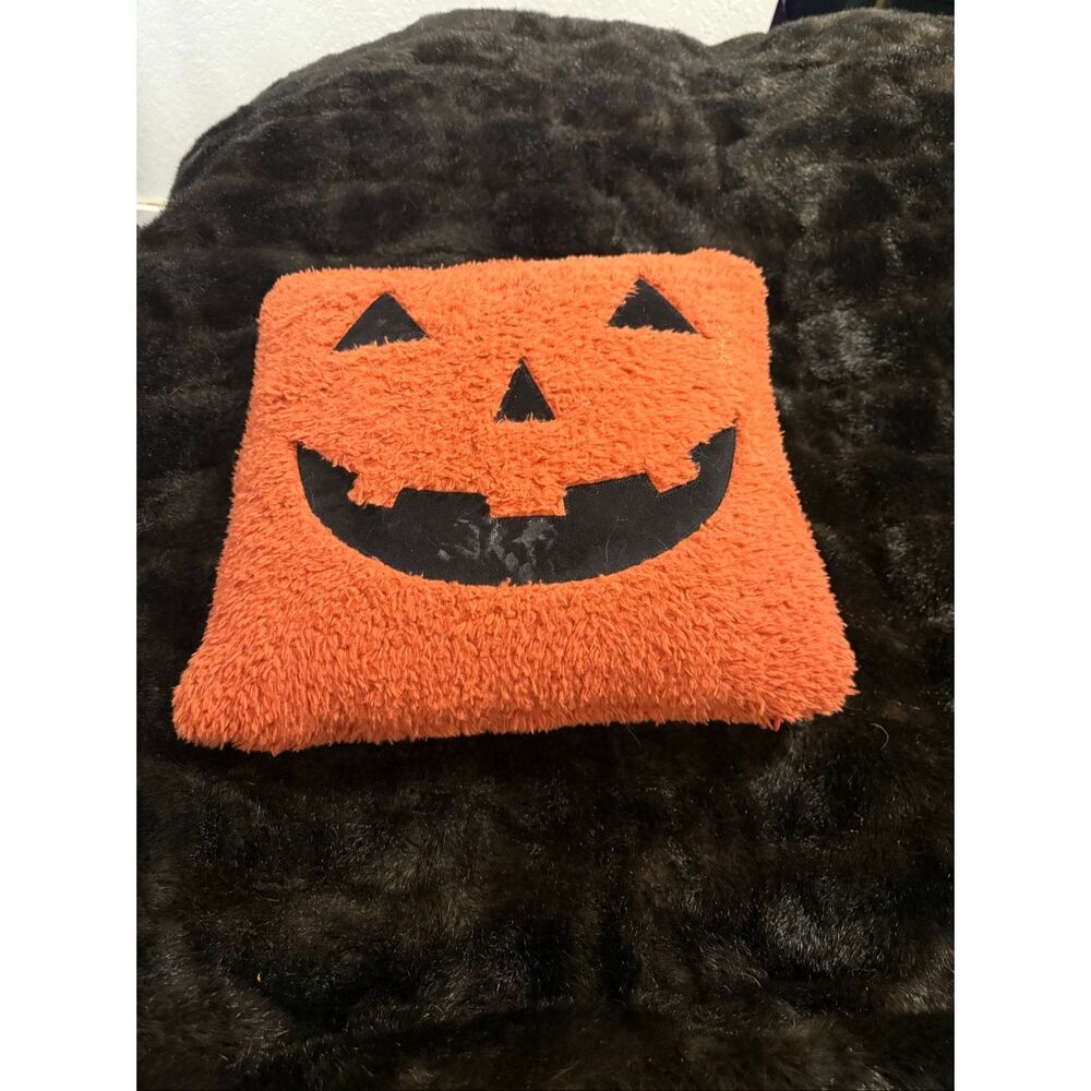 Cupcakes and Cashmere jack o lantern pumpkin Halloween pillow